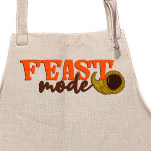 Feast Mode apron with pocket