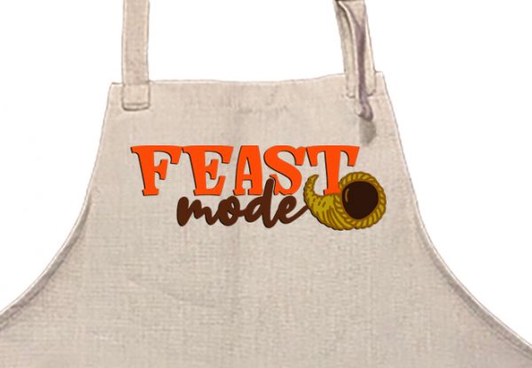 Feast Mode apron with pocket