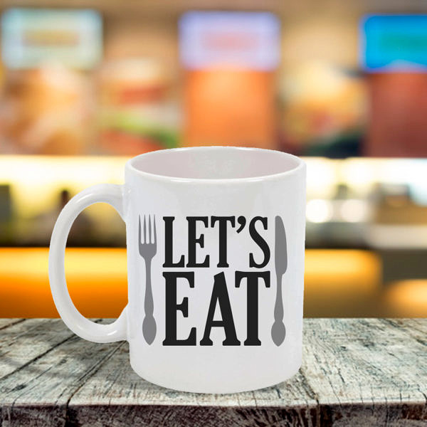 Lets Eat Ceramic Mug