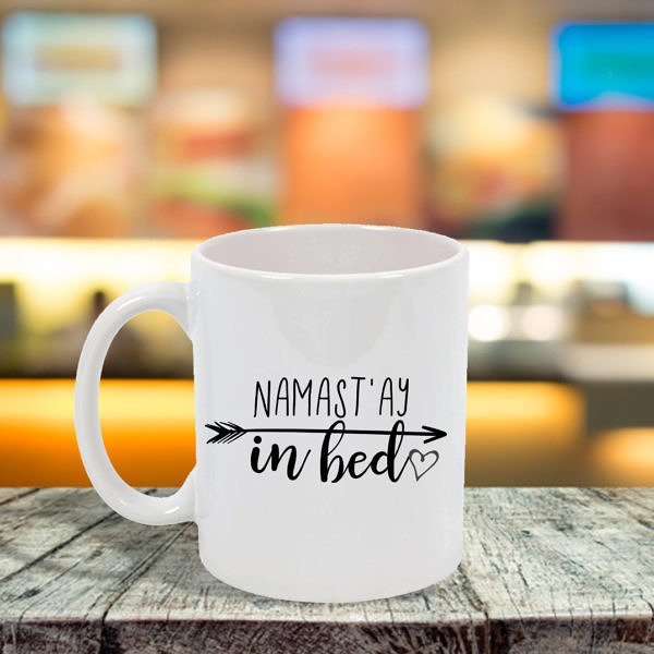 Namast'ay In Bed Mug