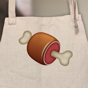 Meat Emoji apron